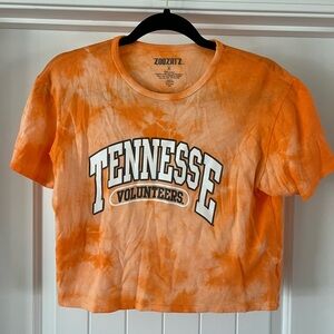 ZooZatz Orange Tennessee Volunteers Crop Top